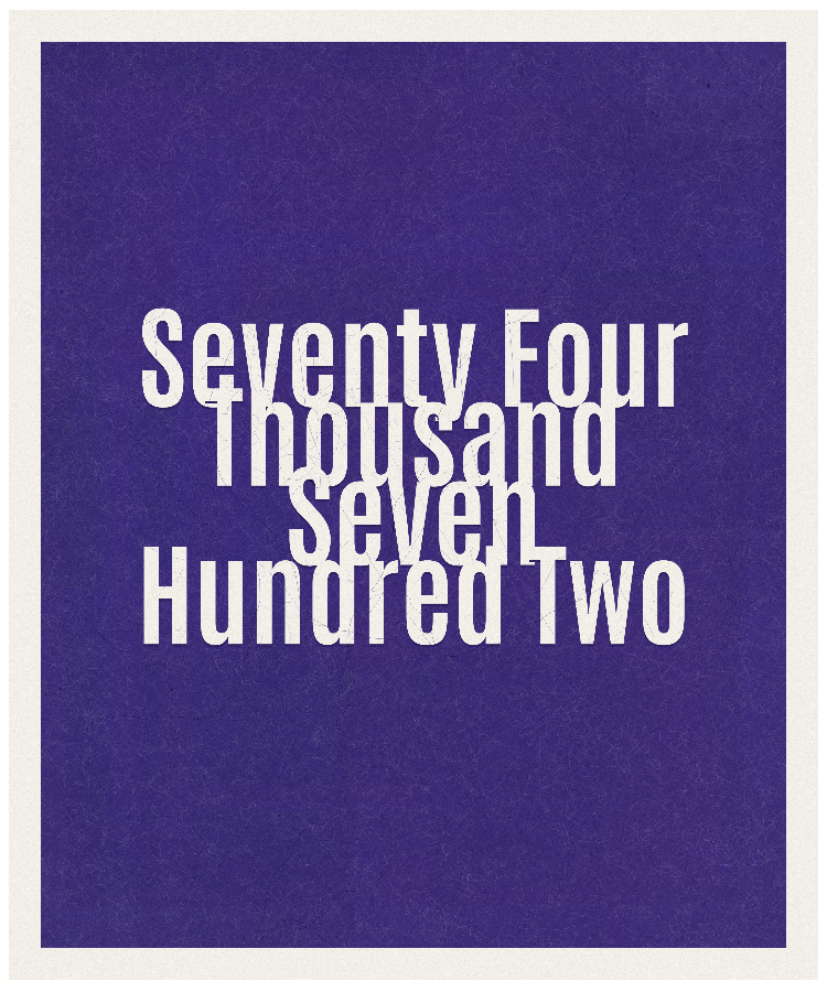 Count #74702