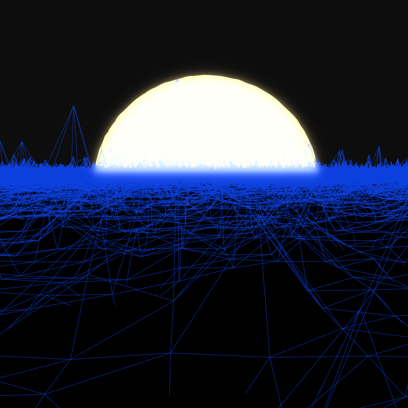 Generative Retrowave Field #59