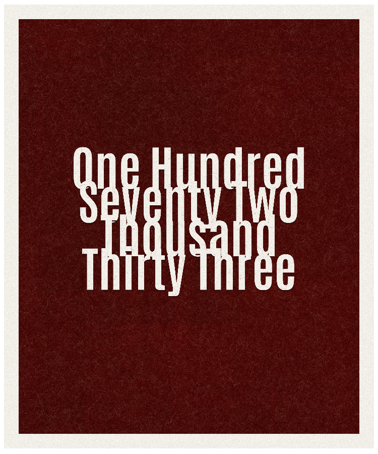 Count #172033