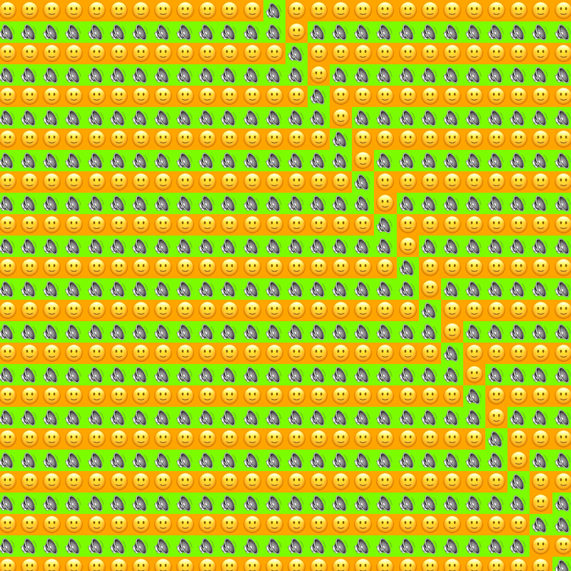 Elementary Cellular Emoji Automata #312