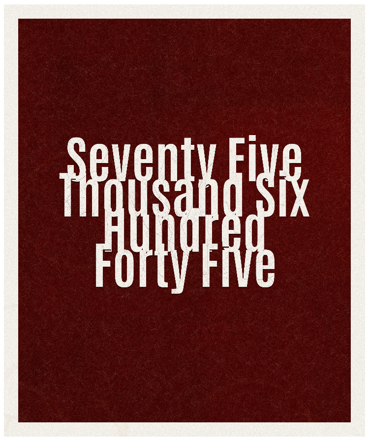 Count #75645