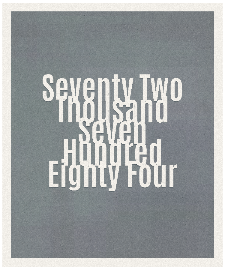 Count #72784