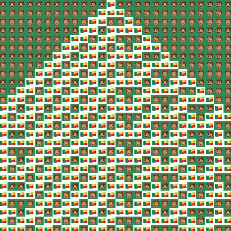 Elementary Cellular Emoji Automata #281