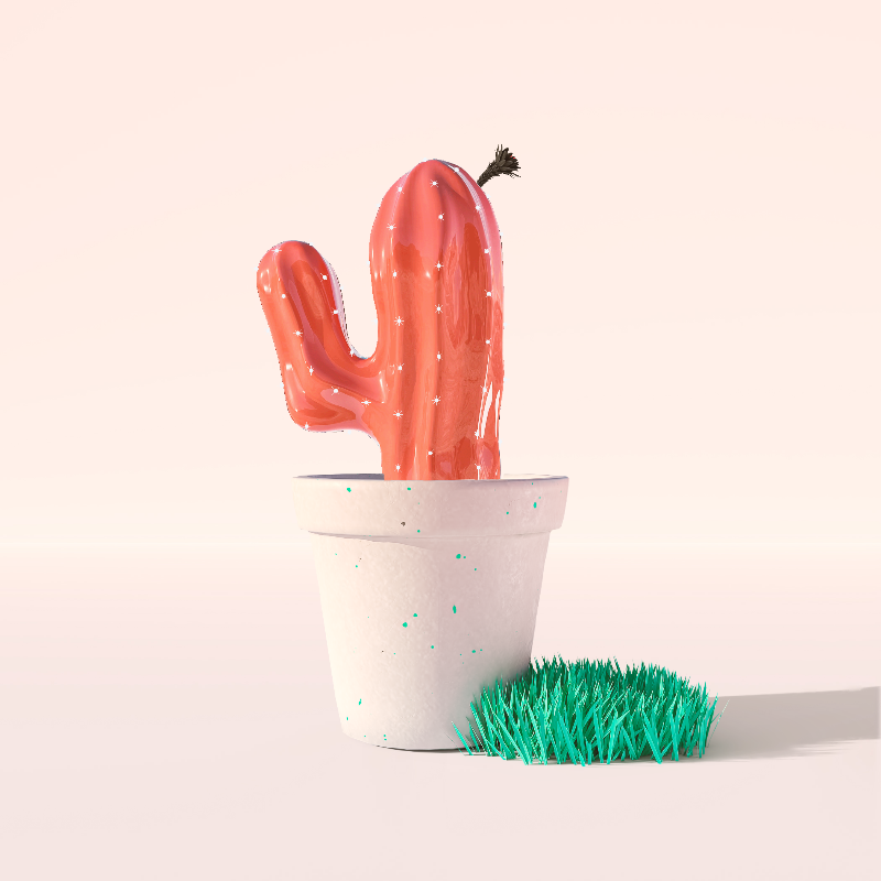 3D Crypto Cacti #21