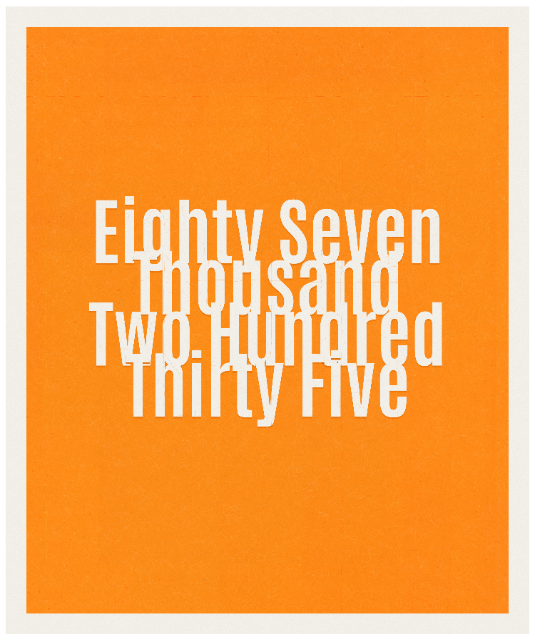 Count #87235