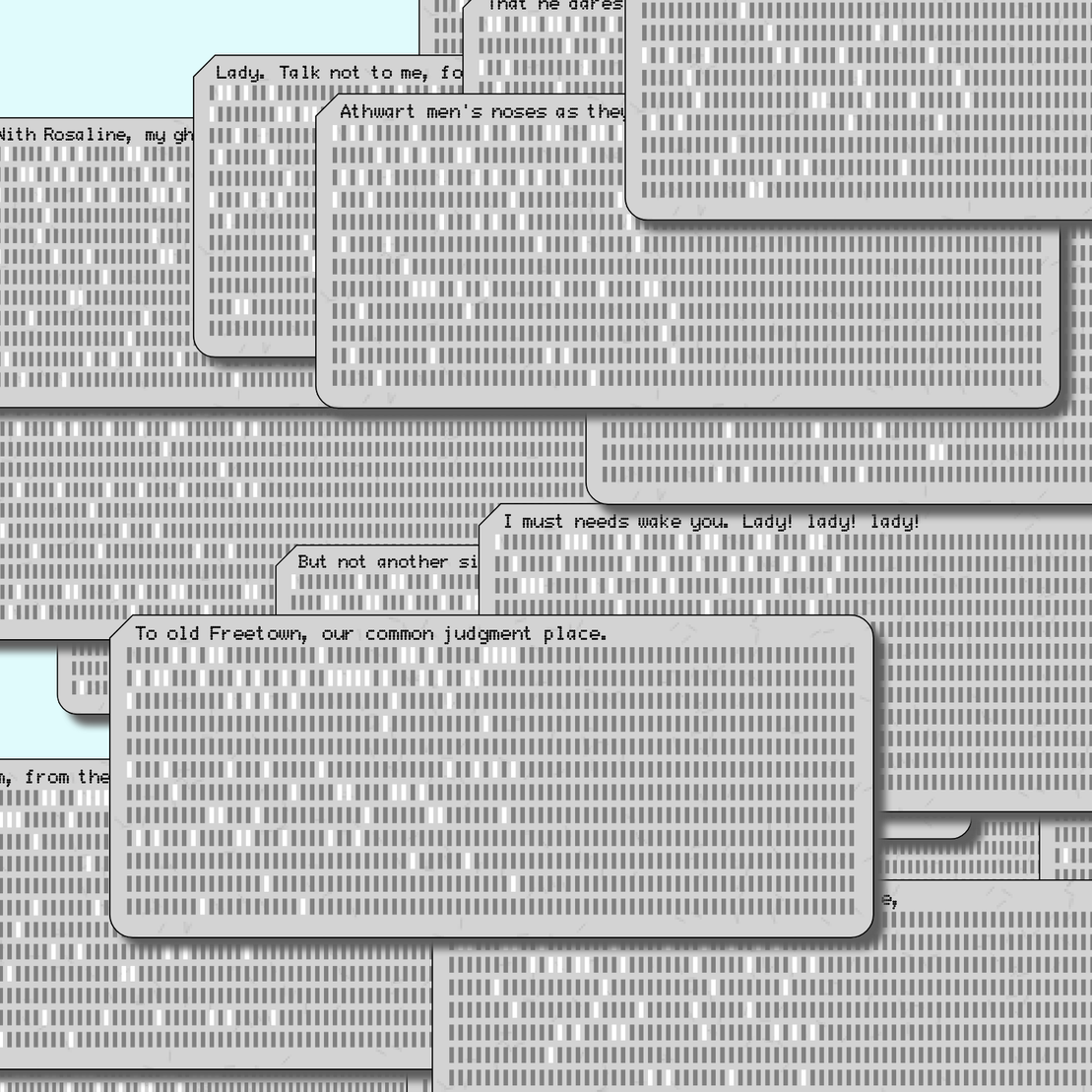 Romeo and Juliet on Punched Cards (Free) #94