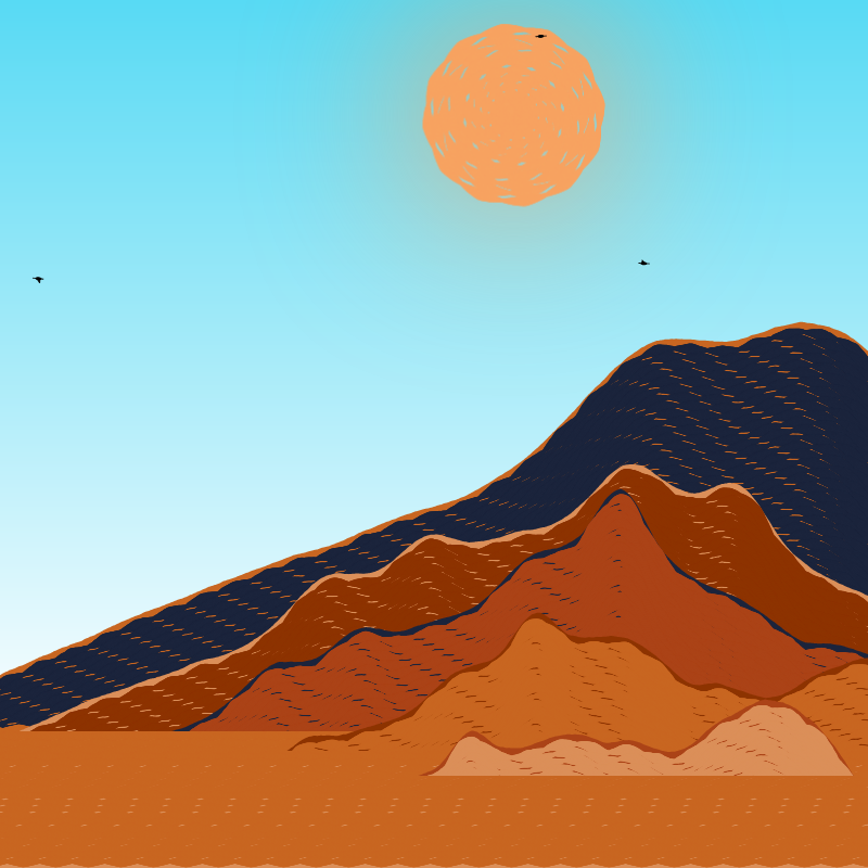 Painted Mountain Sunset #24