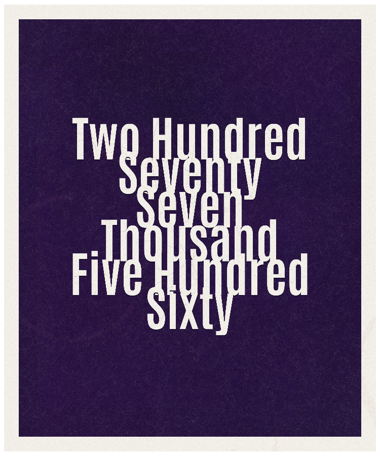Count #277560