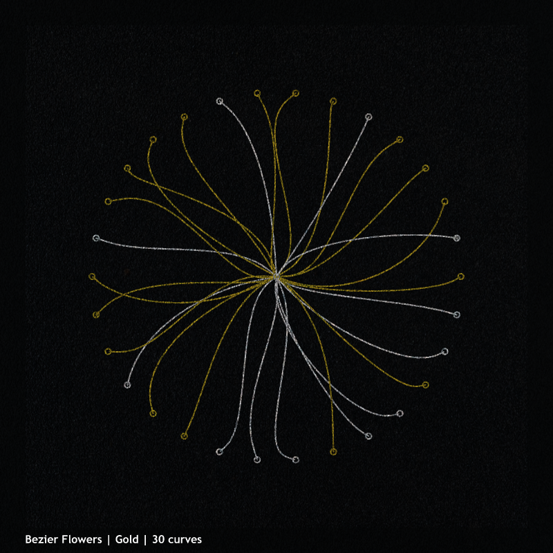 Bezier Flowers #3