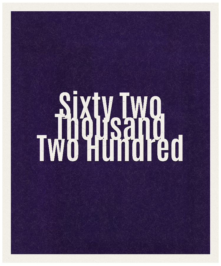 Count #62200