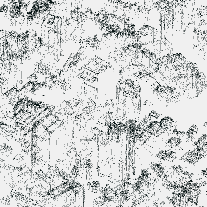 Algorithmic Drawing: Minato City Tokyo #67