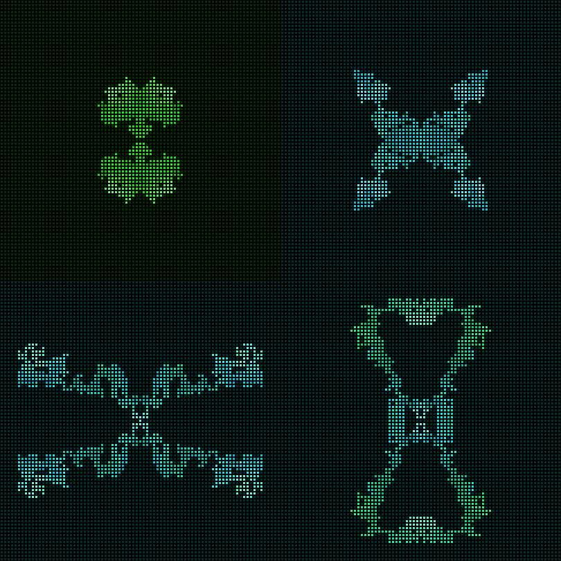 Dither Creatures 2x2 #44