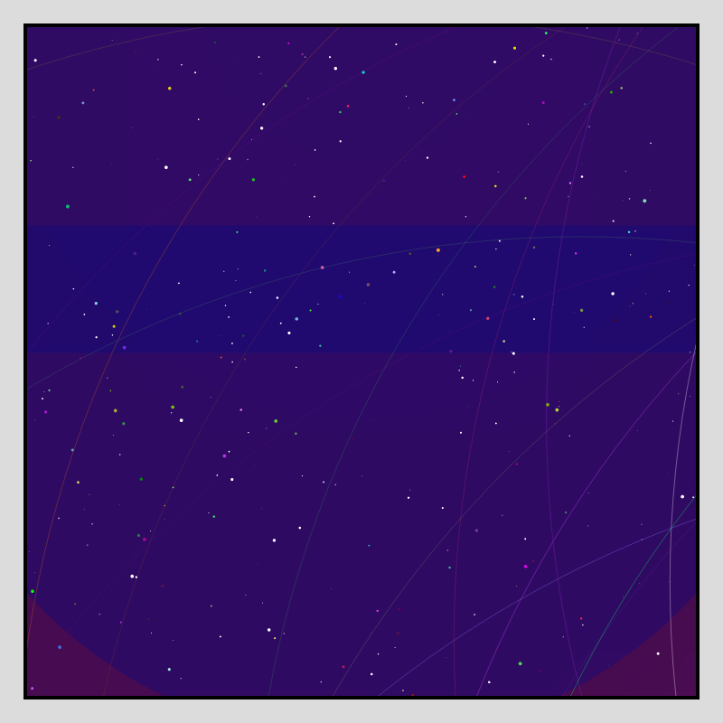 Color Field Starry B #123