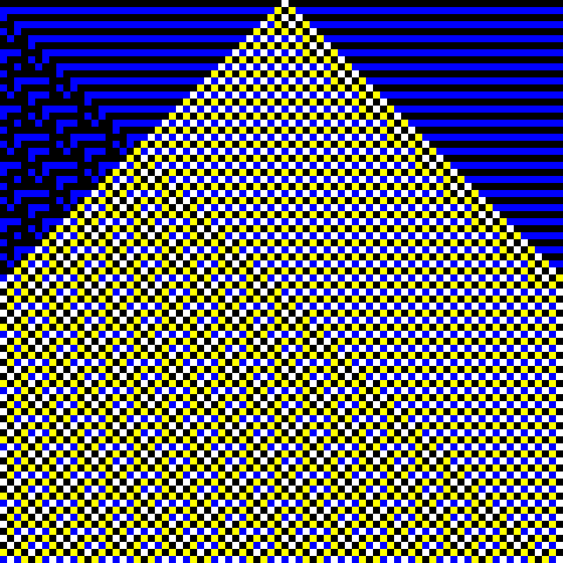 RGB Elementary Cellular Automaton #317