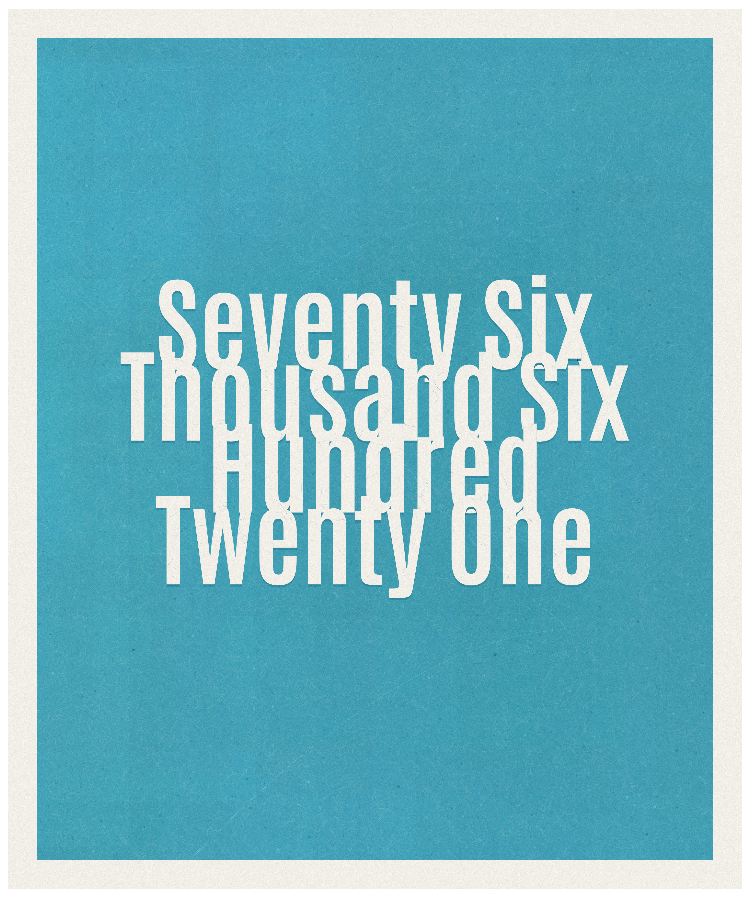 Count #76621