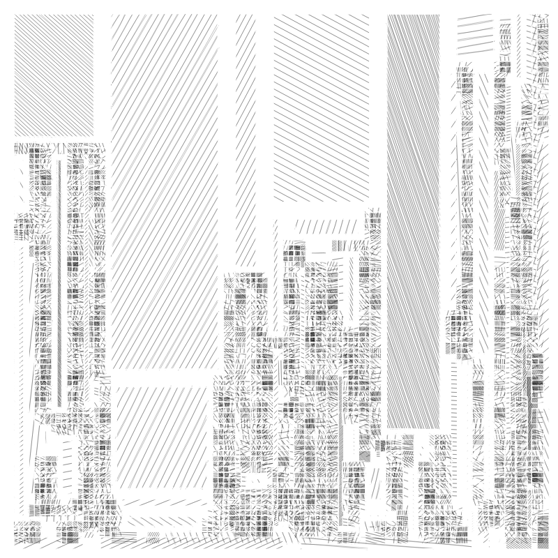 Strips layouts - Overhatched #1