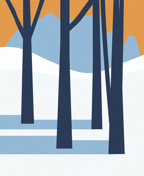 Minimal Snow Landscape #83