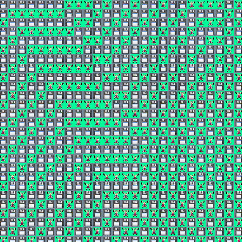 Elementary Cellular Emoji Automata #770