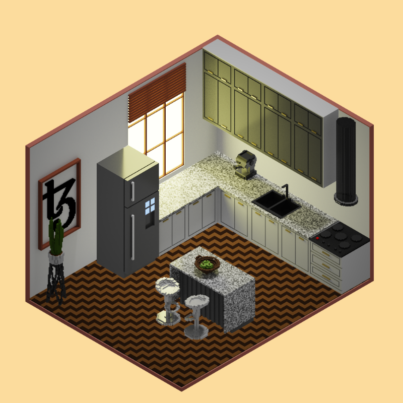 Isometric kitchen #32