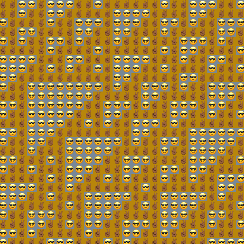 Elementary Cellular Emoji Automata #988