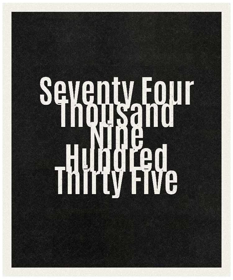 Count #74935