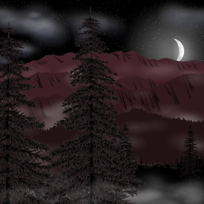 Moonlit Mountains #11