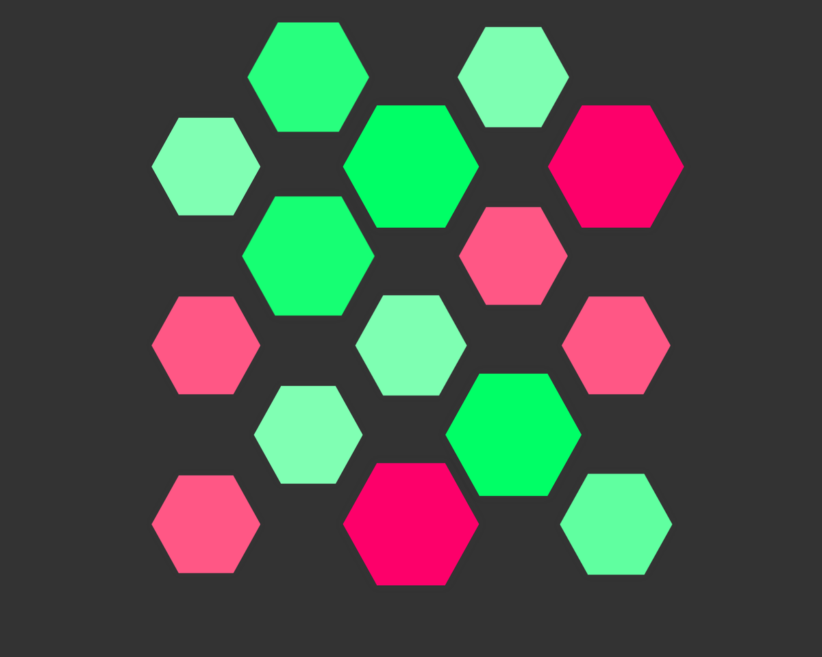 Breathing blocks CSS (Hexagonal edition)