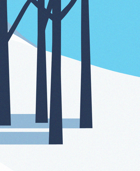 Minimal Snow Landscape #37