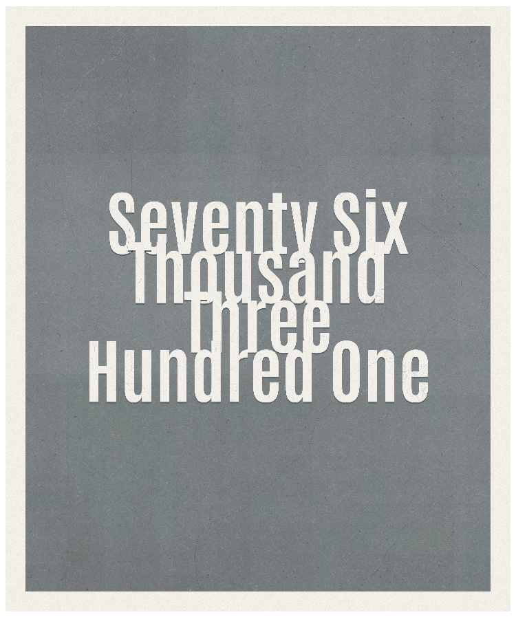 Count #76301