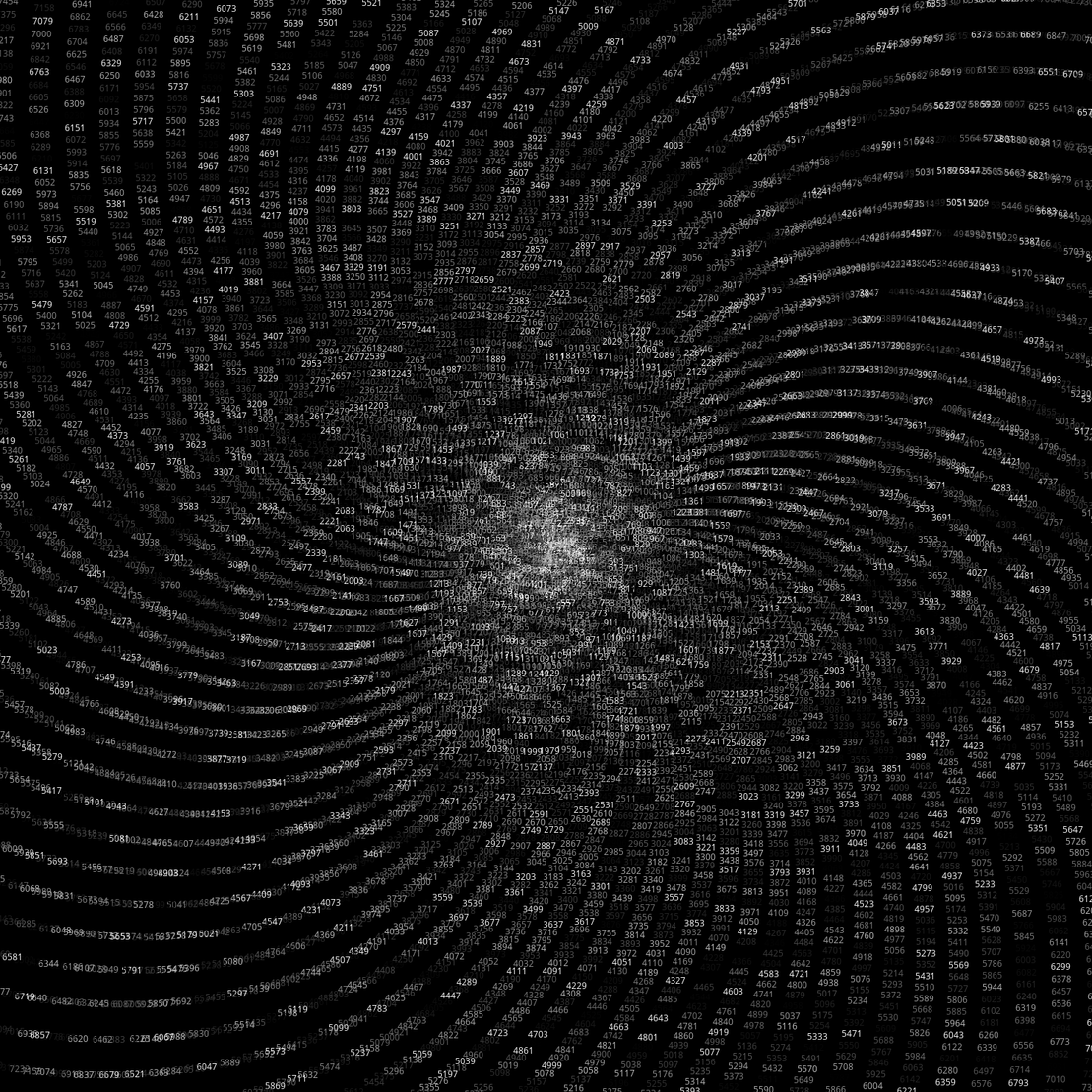 Polar Plot of Numbers #366