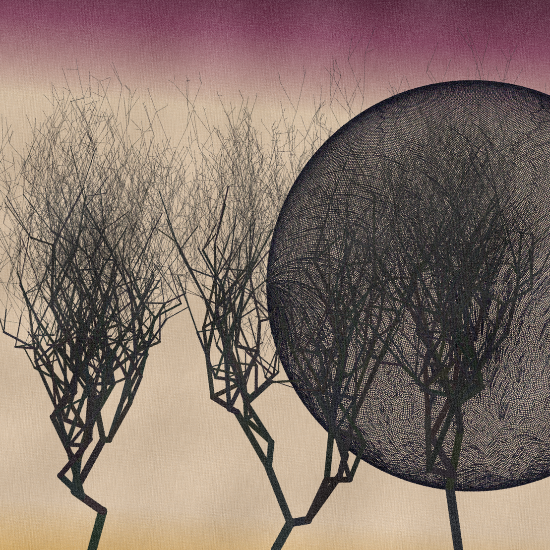 Three dead trees on earth #115