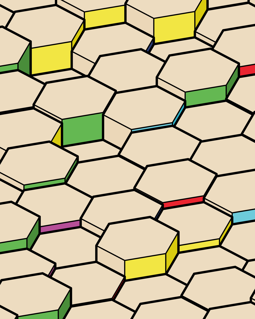 Hexagones Landscape #229