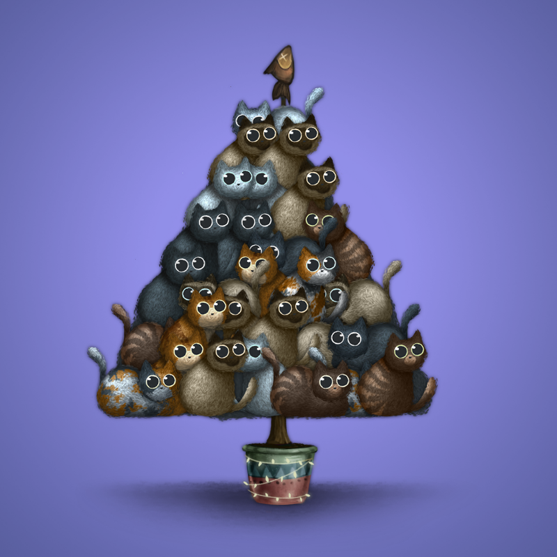 Fluffy Christmas Tree #16