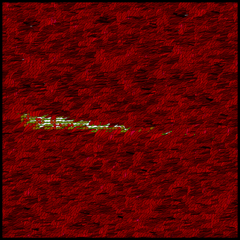 Flow Field Circles Triangle #14