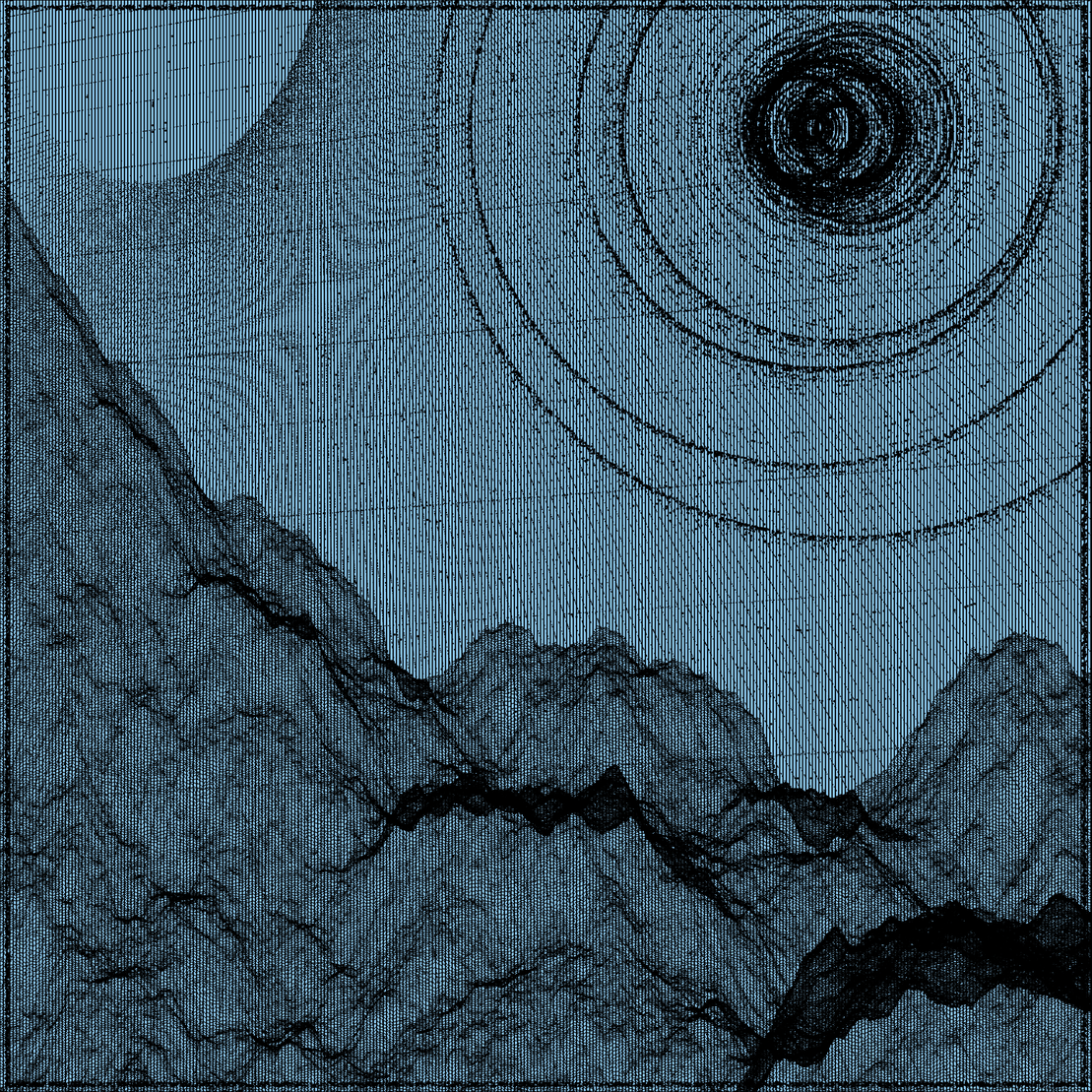 Surreal classic generative landscape #76