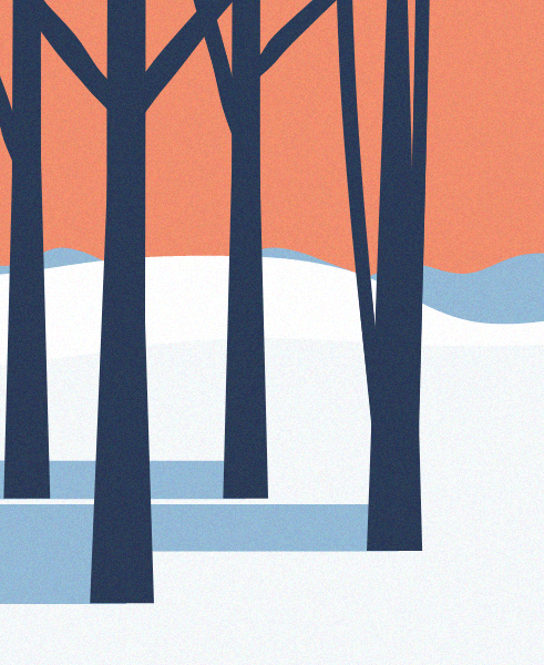 Minimal Snow Landscape #80