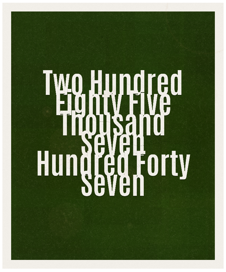 Count #285747