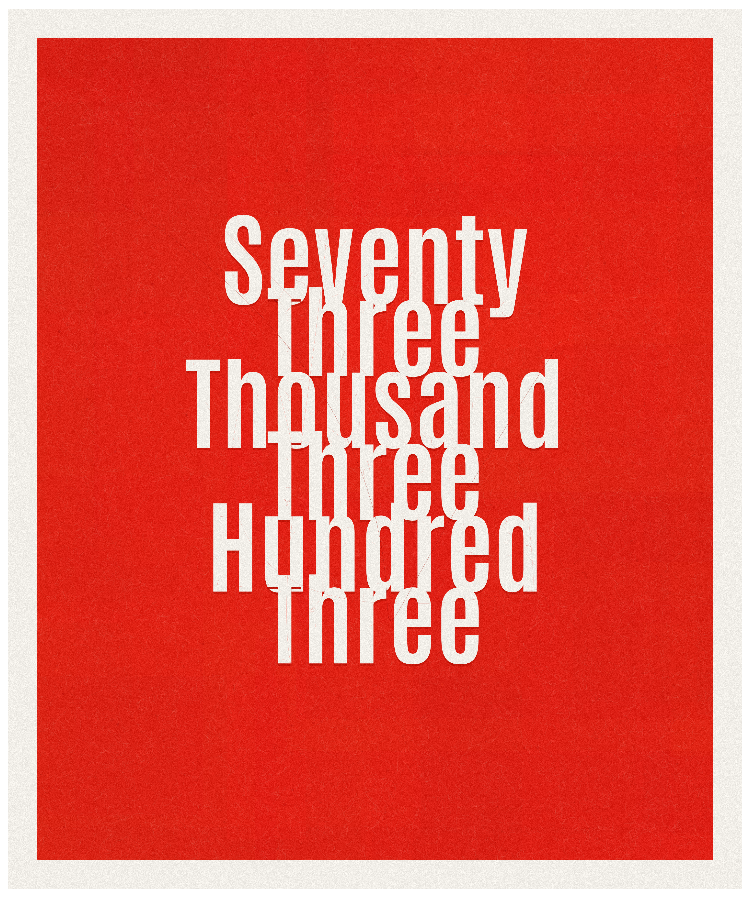 Count #73303