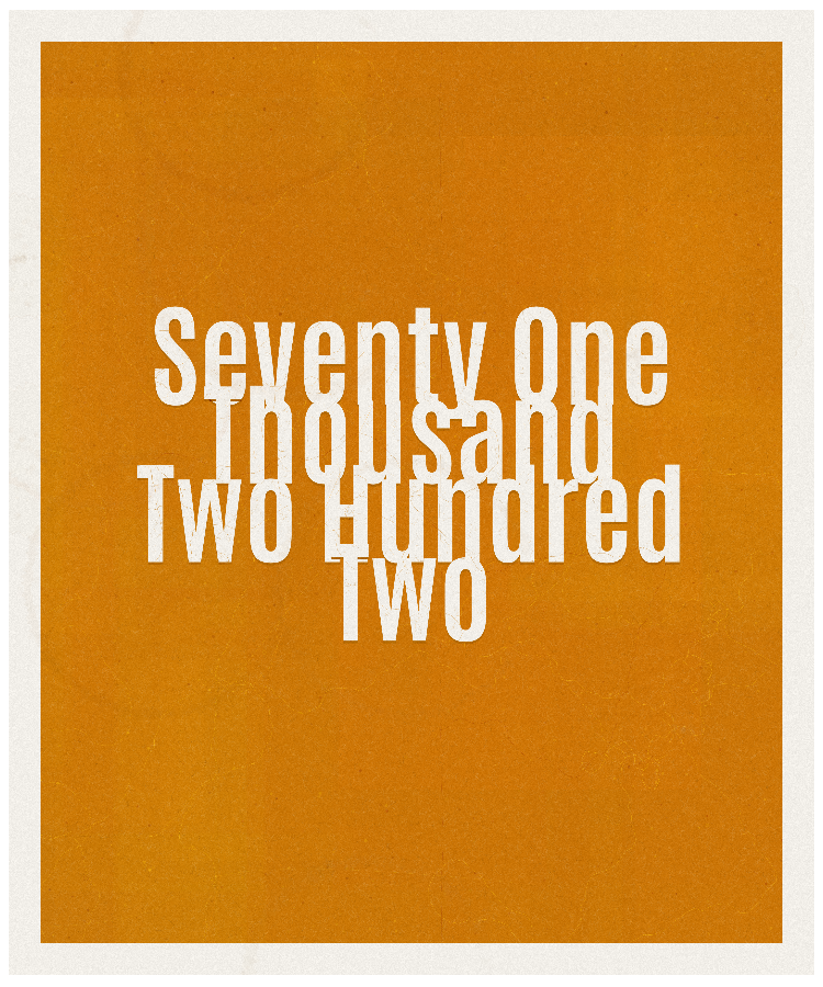 Count #71202