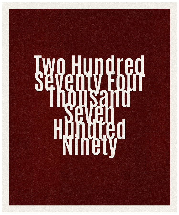 Count #274790