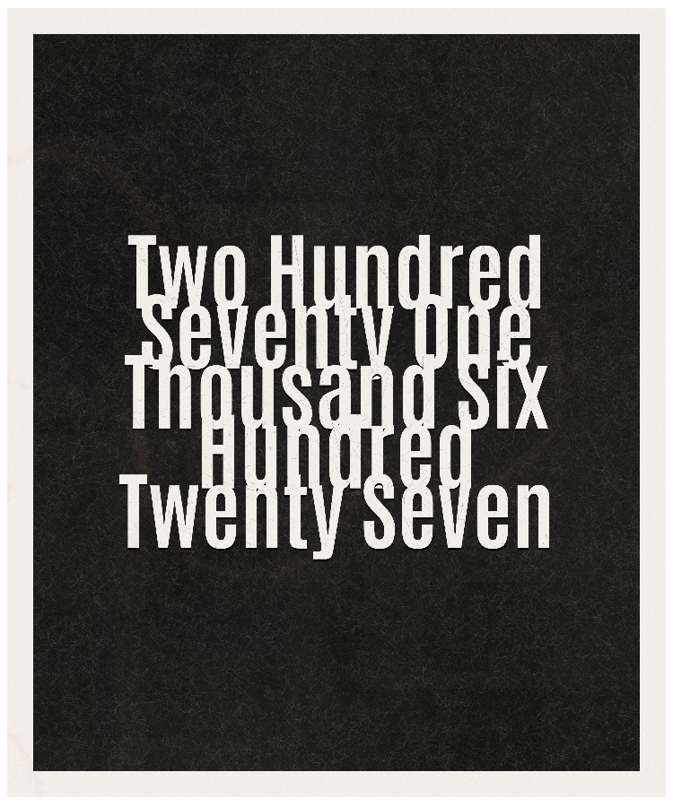 Count #271627