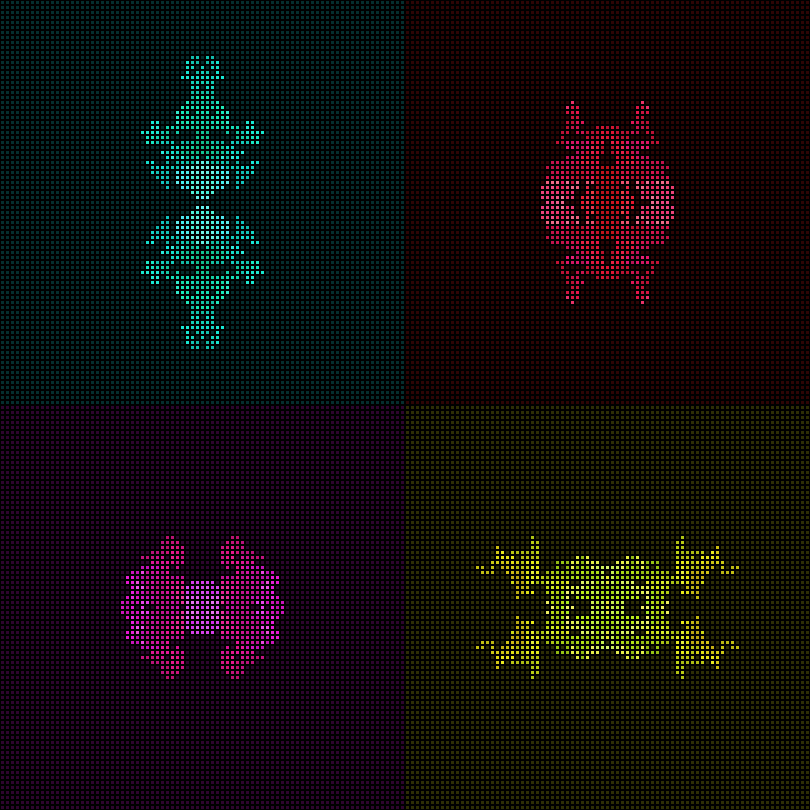 Dither Creatures 2x2 #83