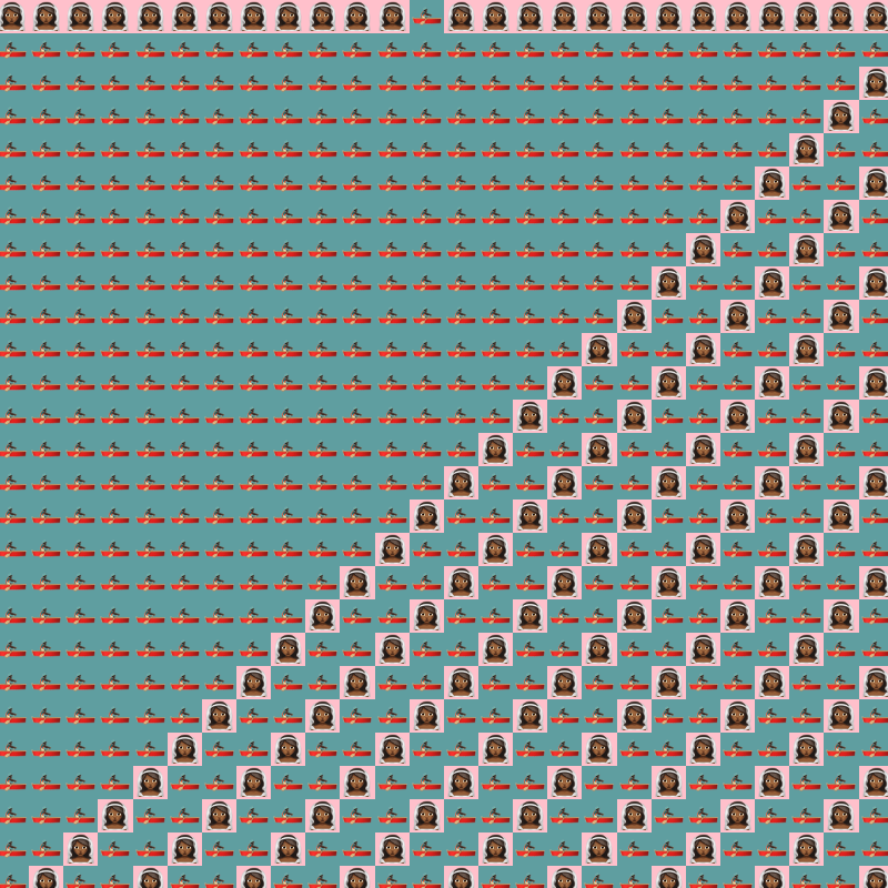 Elementary Cellular Emoji Automata #278