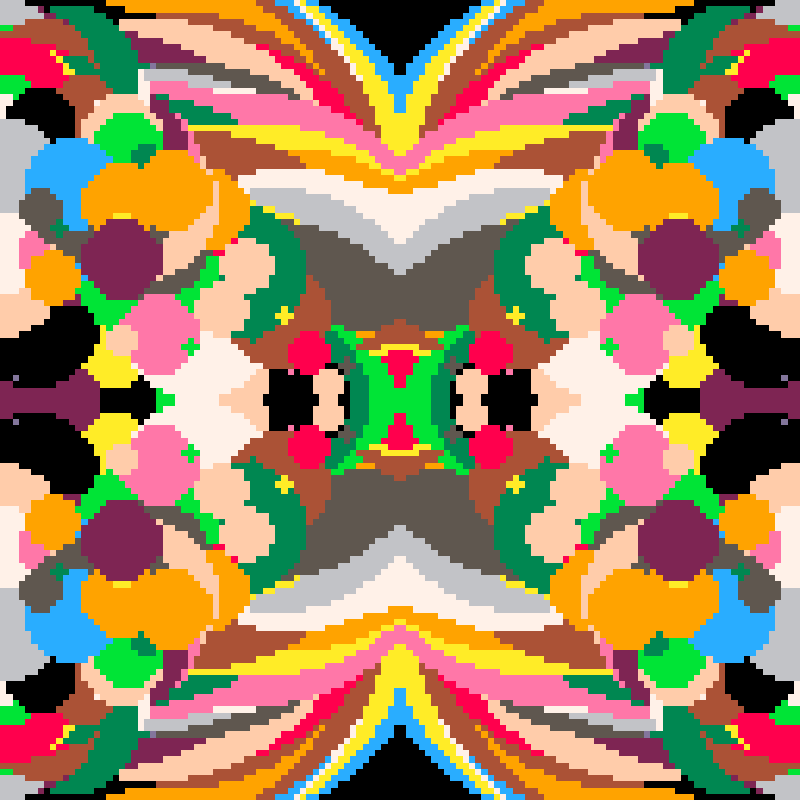 Rapid Psychedelic Inkblot Test Generator #88