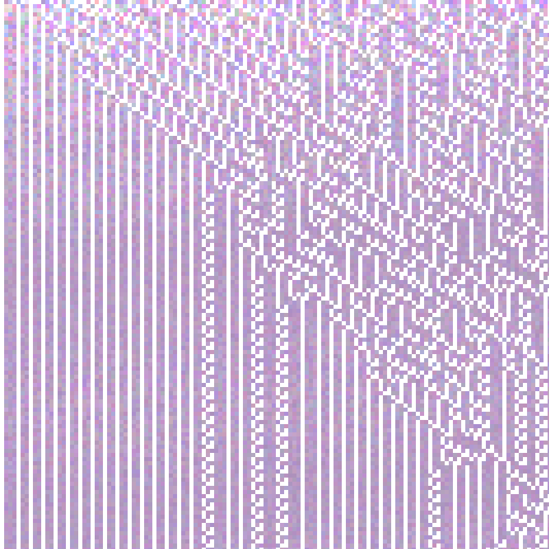 Colored Elementary Cellular Automaton #348