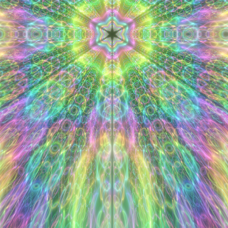 Fluorescent Hexagram #2