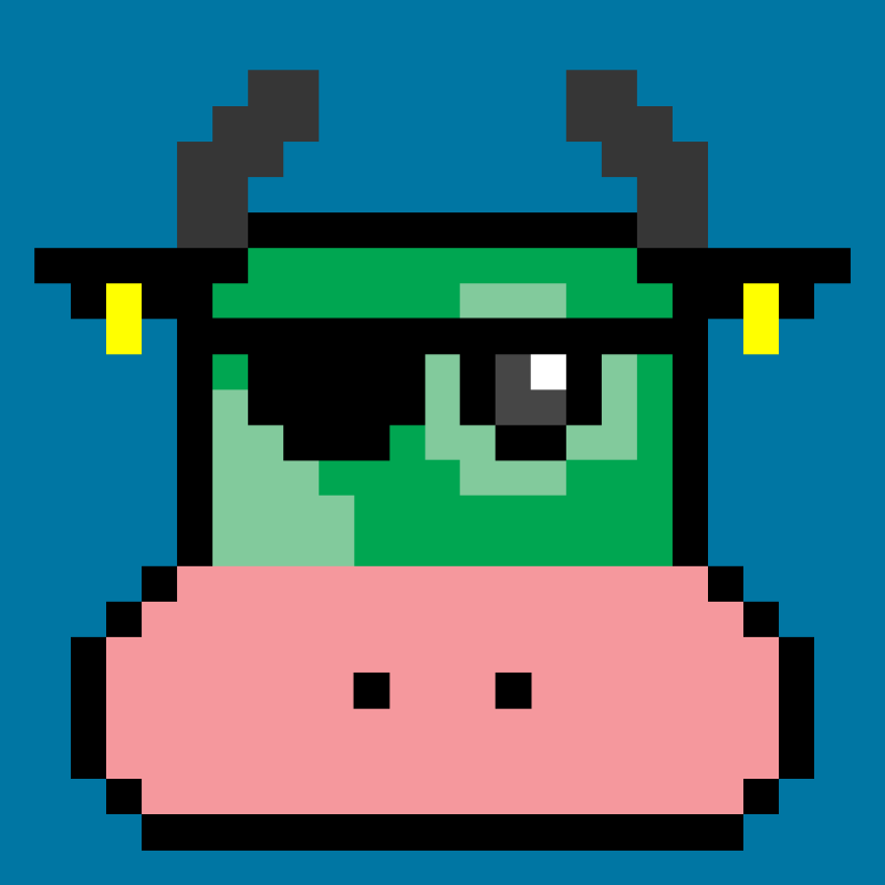 pixel cow #9
