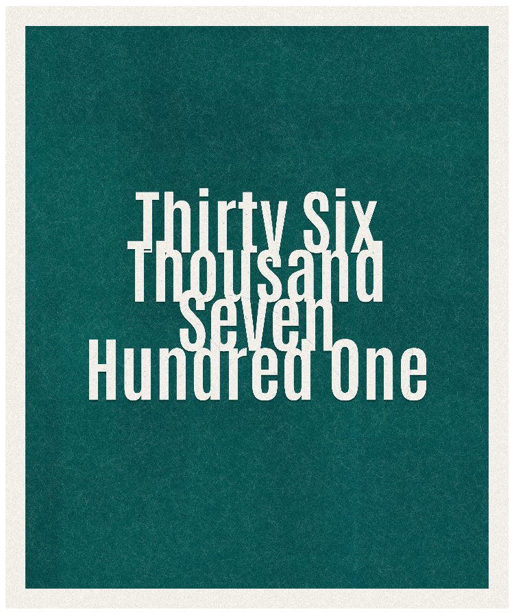Count #36701