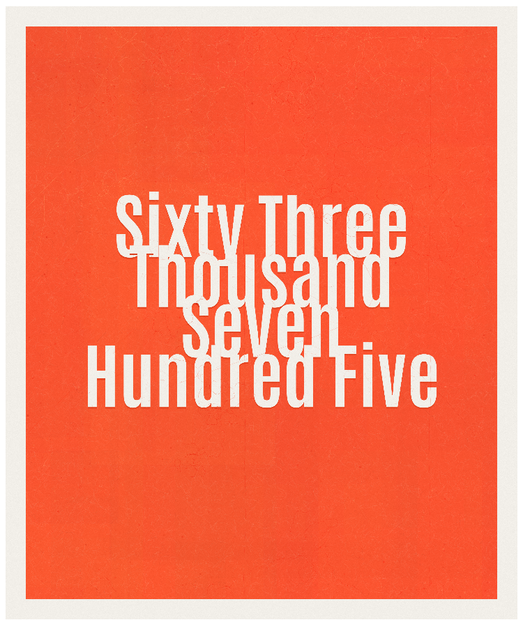 Count #63705
