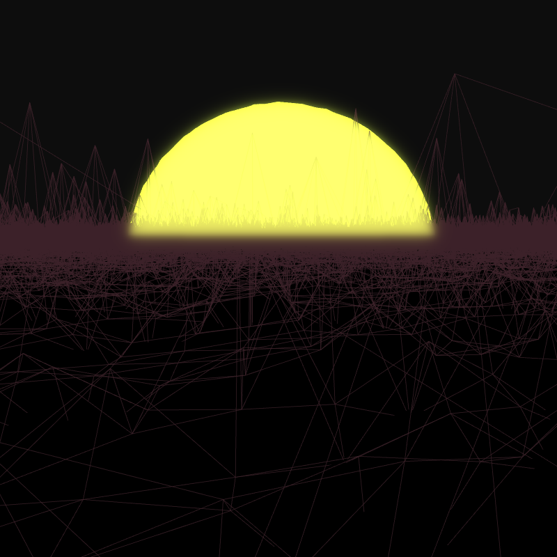 Generative Retrowave Field #84